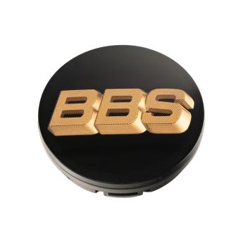 1 x BBS 3D Rotation Nabendeckel Ø70,6mm schwarz, Logo bronze - 58071050